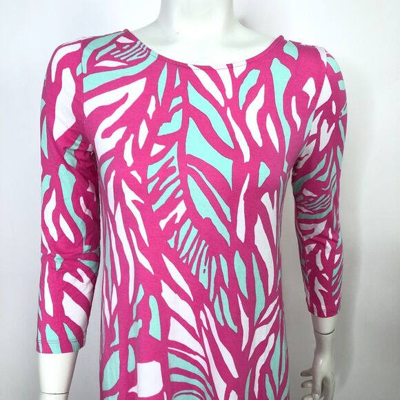 Lilly Pulitzer Small Women's Ophelia Swing Dress Multicolor Geometric - Picture 1 of 16